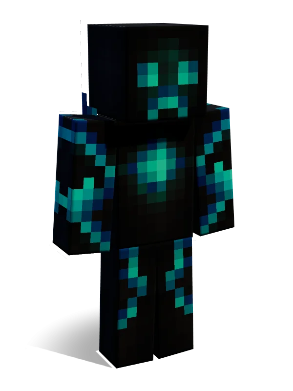 Neon Creeper 7 Minecraft skin