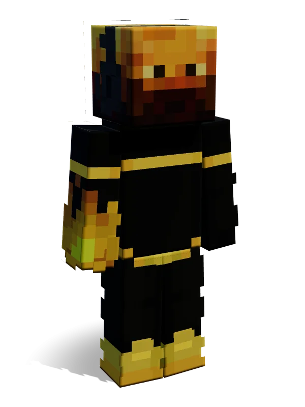 Neon Blaze Minecraft skin