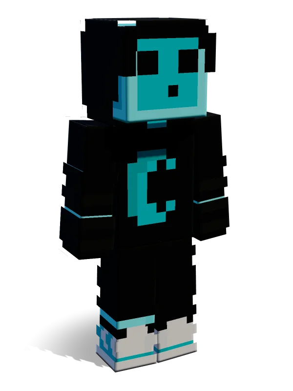 Neon Blue Slime Minecraft skin