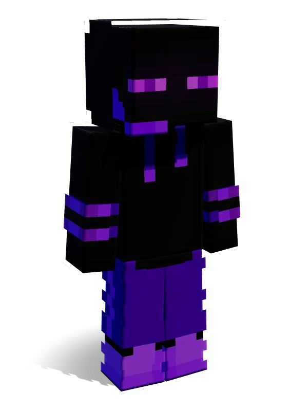 Neon Enderman Minecraft skin