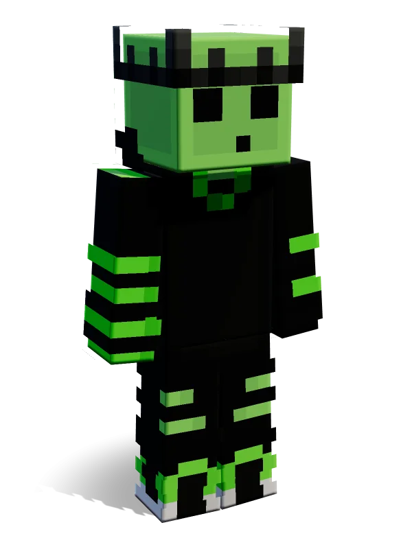 Neon Slime Minecraft skin