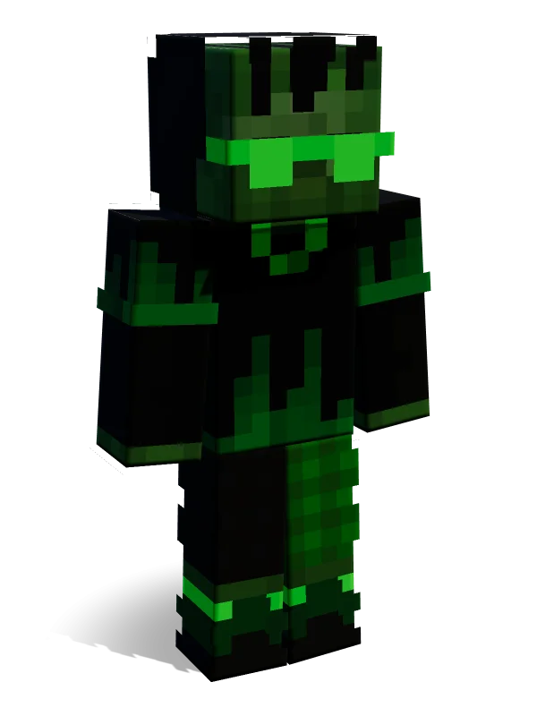 Neon Zombie Minecraft skin