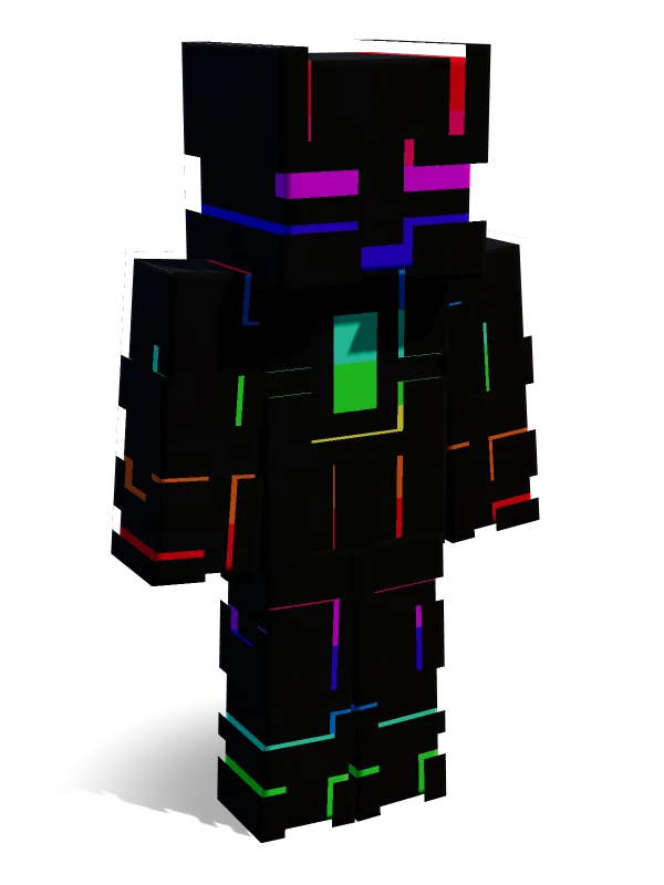 Rainbow Minecraft skin